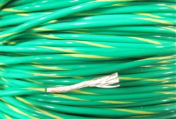 PFTE 18 AWG (19XSCC) GREEN YELLOW MIL-W-16878/4 (M16878/4) NEMA HP3 TYPE E