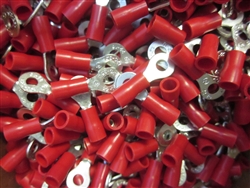 22-18 AWG RED RING TERMINAL #6 STUD