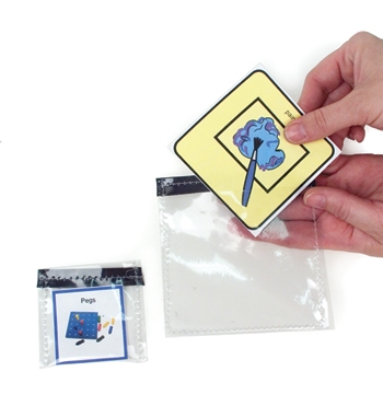 Clear Picture Pockets with Hook Strip