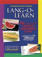 Lang-O-Learn Real Photo Flash Cards - Fruits & Vegetables