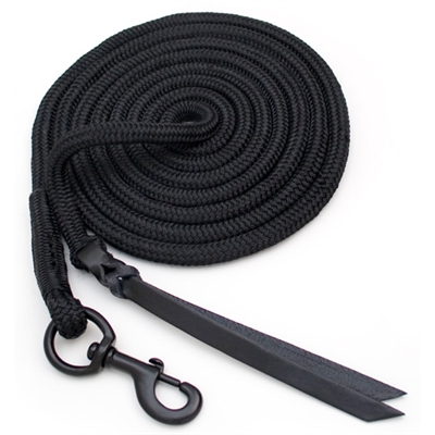 Blocker 12 Foot Lead Ropes - Double Leather Popper