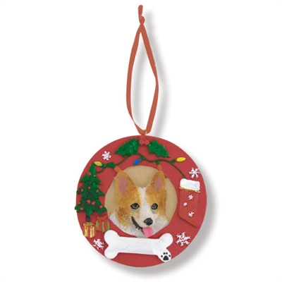 Canine Holiday Wreath Ornaments