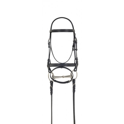 Camelot Dressage Bridle with AntiSlip Reins