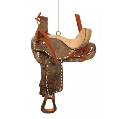 Rustic Western Saddle Ornaments