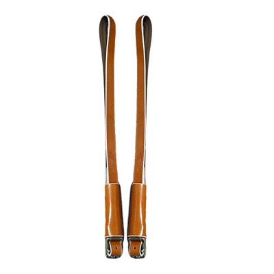 Barefoot English Stirrup Leathers - Cognac