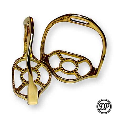 DP Saddlery Brass Baroque Stirrups