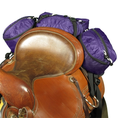 EasyCare Stowaway Deluxe Cantle Saddle Bags - Purple