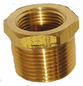 BAPL-2082 BRASS BUSHING 1/2 MPT X 1/4 FPT