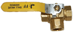 BAPL-4192 BALL VALVE 3-WAY 1/2" FPT, 400 WOG