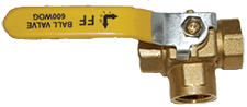 BAPL-4192 BALL VALVE 3-WAY 1/2" FPT, 400 WOG