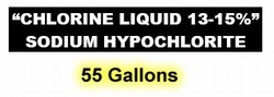 CHLORINE LIQUID 55 GALLONS