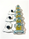 Beer Stein Hot Tub acrylic pin