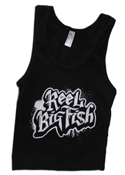 Spray Paint Logo womens ribbed tank