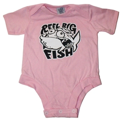 Pink Silly Fish onesie - size 12 mos only