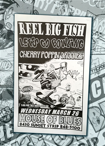 RBF/Let's Go Bowling/CPD 1997 gig poster