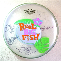 Autographed drum head used by band - v2