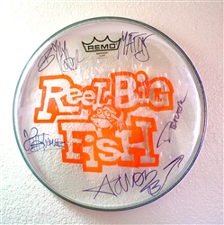 Autographed drum head used by band - v3