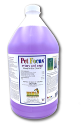 Pet Focus Aviary and Cage Cleaner - Ready-to-Use Gallons - Case of 4