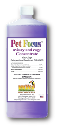Pet Focus Aviary and Cage Cleaner - Concentrate Quart