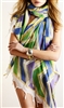 Ananda by Erika Falconeri Zig Zag Handpainted Wrap