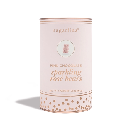 Sugarfina Pink Chocolate Sparkling RosÃ© Bears Canister