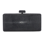 Vivo Genuine Shagreen Box Clutch