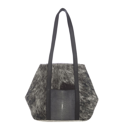 VIVO Baja II Hair On Hide + Shagreen Tote