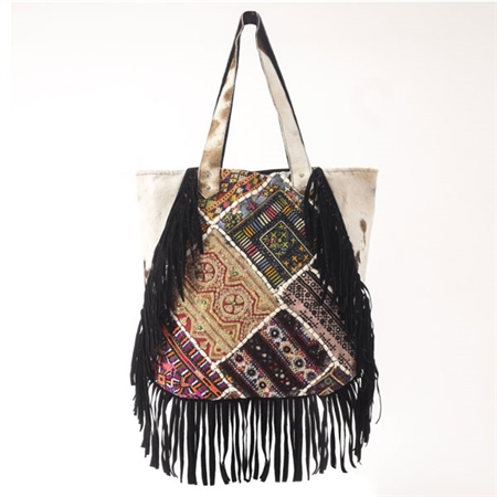 Muche et Muchette Pony Tote with Fringe