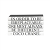 E. Lawrence Ltd. Quotation Series: "Different" Coco Chanel 5 Volume Stack