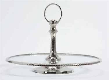 Barclay Butera La Mamounia Glass and Metal Round Serving Tray