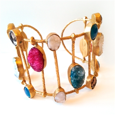 Paz Collective Spectacular Cuff with Druzy