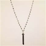 Alyce Ross Designs Hematite Tassel Necklace