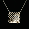 Danielle Welmond Gold Lace Square Necklace