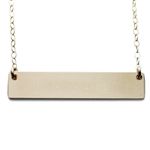 The Urban Smith The Name Plate Necklace - NAMASTE