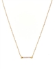 Luv Aj Pave Barbell Charm Necklace