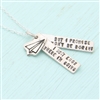 Chocolate and Steel David Bowie Quote Necklace
