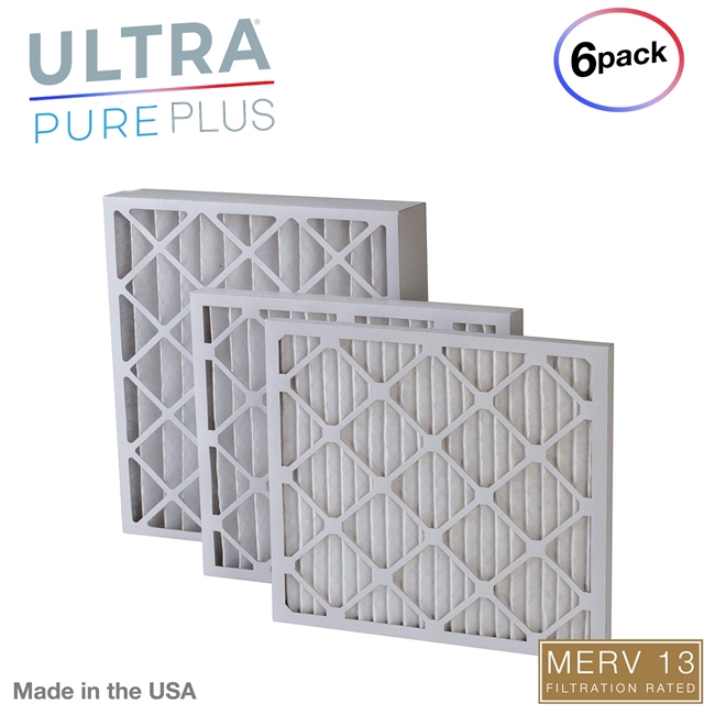 UltraPURE Plus 10x24x1 MERV 13 HVAC Air Filter (6 Pack)