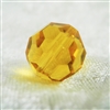 Vintage Crystal Beads - Topaz - 16mm