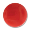 Czech Glass Cabochon - 24 mm round - 2 per package - Red Coral