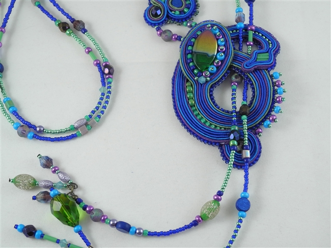 Soutache & Bead Embroidery - The Captivating Lariat Necklace