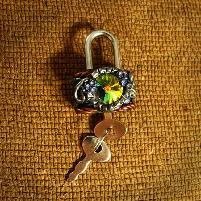 Locked - Polymer-clay Enhanced Lock - #1213