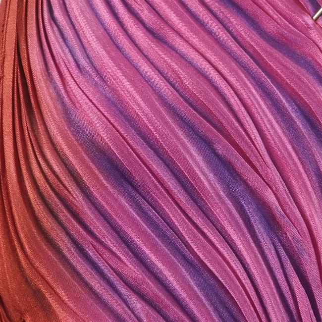 "Amethyst Copper" silk Shibori Ribbon