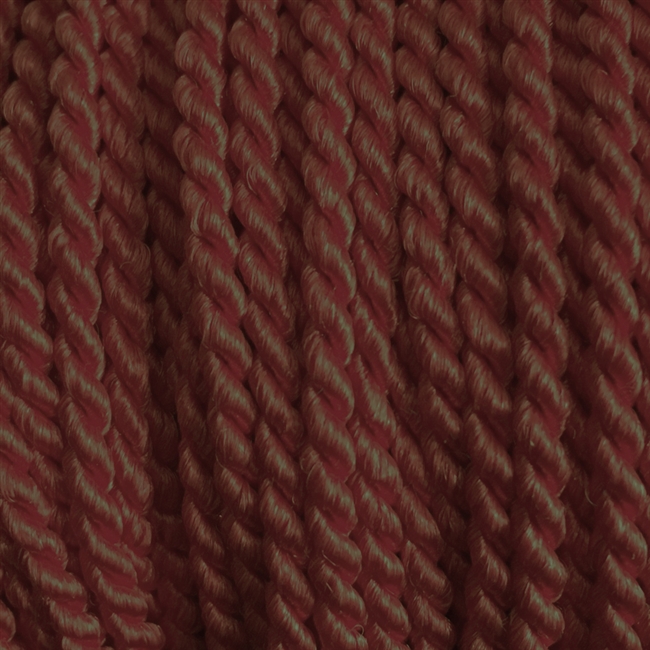 1 yd. 2.5 mm Twisted Rayon Cord - color "Brown"