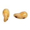 Zoliduos - 5x8mm 2-hole bead - LEFT - 25 PER BAG - BUTTER PECAN