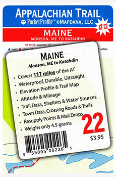 Appalachian Trail: A Trail Pocket Profile AT-22, Maine