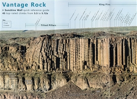 Vantage Rock - Sunshine Wall reference guide to 45 top-rated climbs from 5.5 to 5.12a