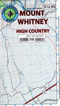 Mt. Whitney High Country Trail Map- Tom Harrison