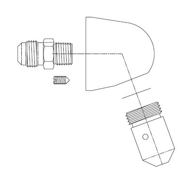 Acorn 1244-002-001 Space-Saver Penal Shower Head Assembly