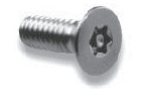 Metcraft 16111 #6-32 x 1/2" Tamper Resistant Stainless Steel Torx Flat Head Screw