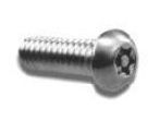 Metcraft 19712 #10-24 x 1-1/4" Tamper Resistant Stainless Steel Torx Button Head Screw